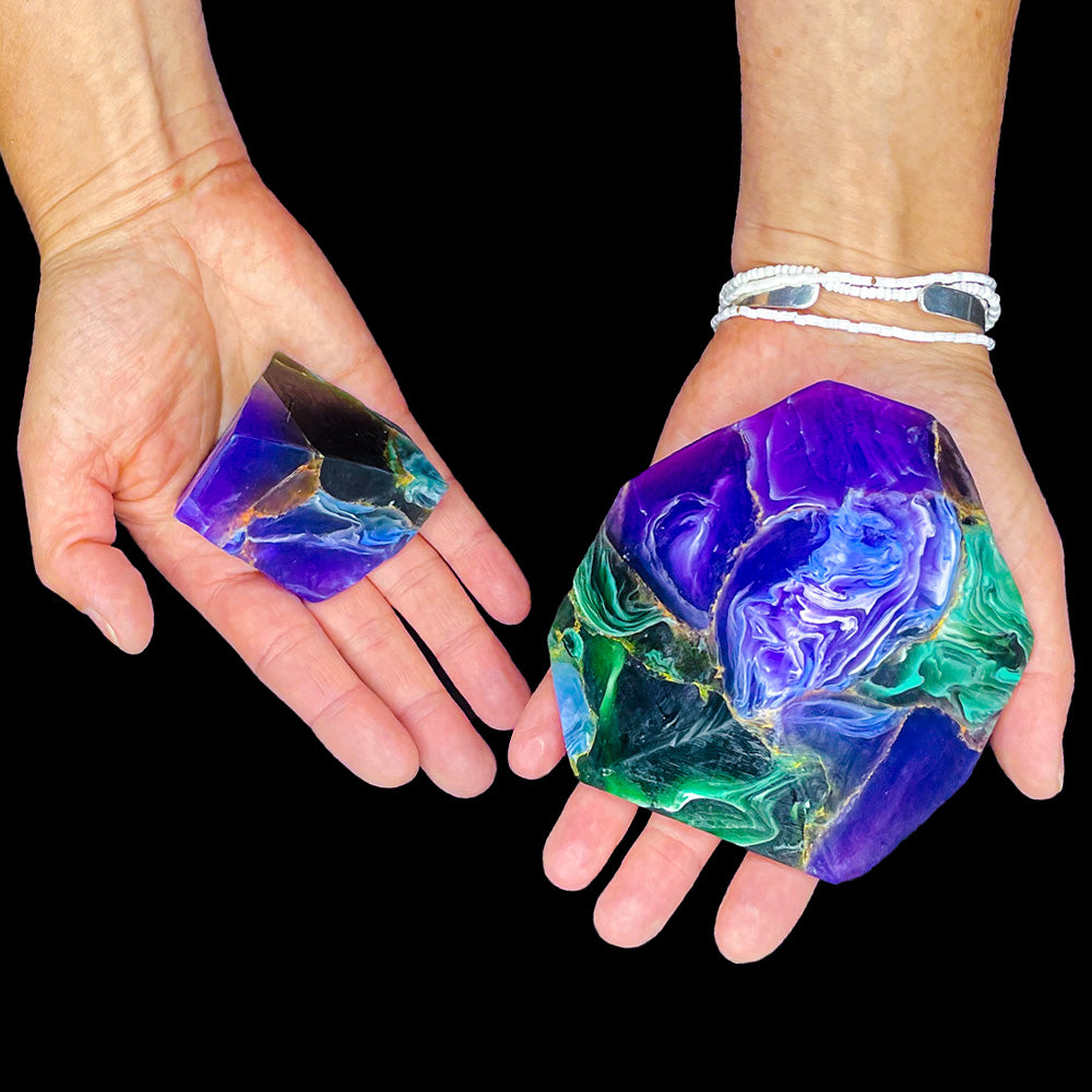 Blumenmaedchen PFLANZLICHE SEIFE AZURITE MALACHITE