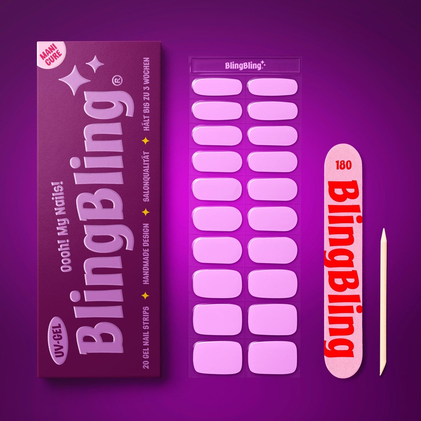 BlingBling® Manicure Gel Nail Strips ★ No.04 - Juliette - Manicure
