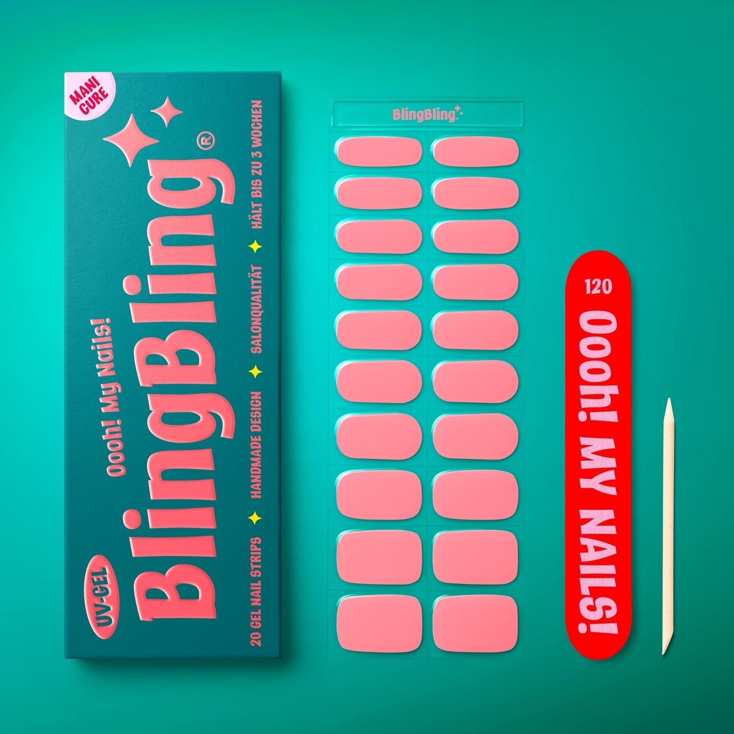 BlingBling® Manicure Gel Nail Strips ★ No.05 - Natalie - Manicure