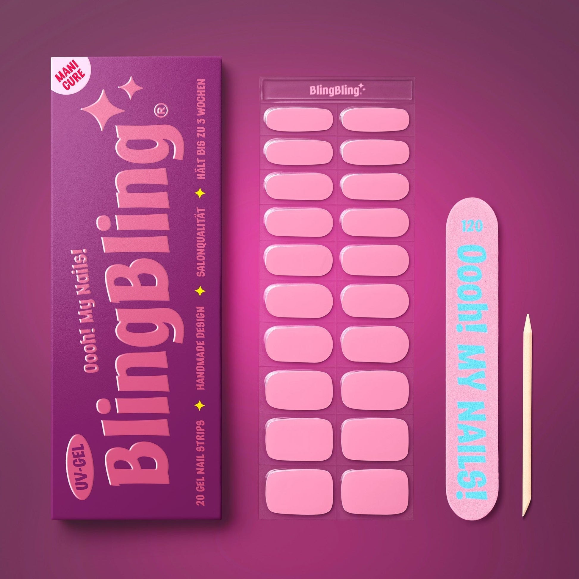 BlingBling® Manicure Gel Nail Strips ★ No.09 - Linda - Manicure