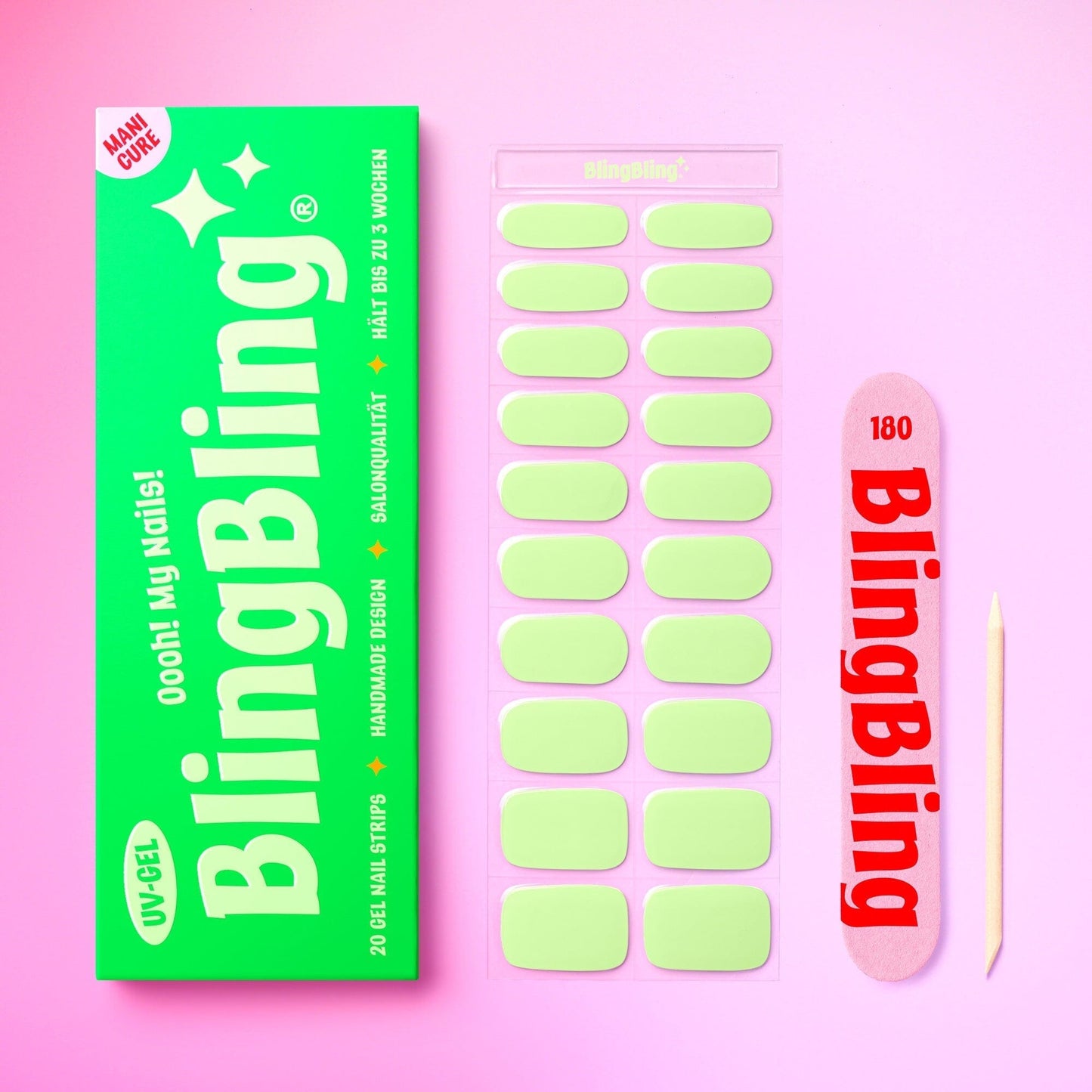 BlingBling® Manicure Gel Nail Strips ★ No.13 - Olivia - Manicure