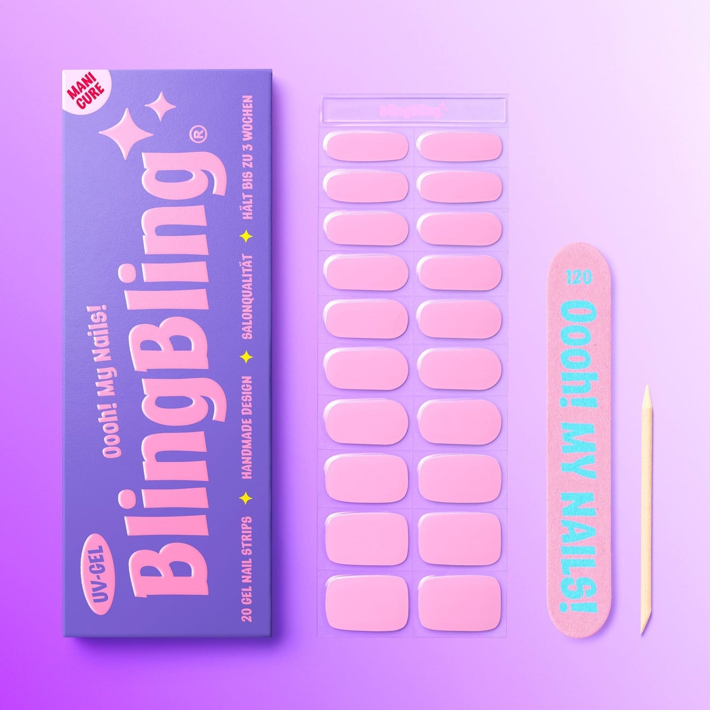 BlingBling® Manicure Gel Nail Strips ★ No.18 - Sophia - Manicure