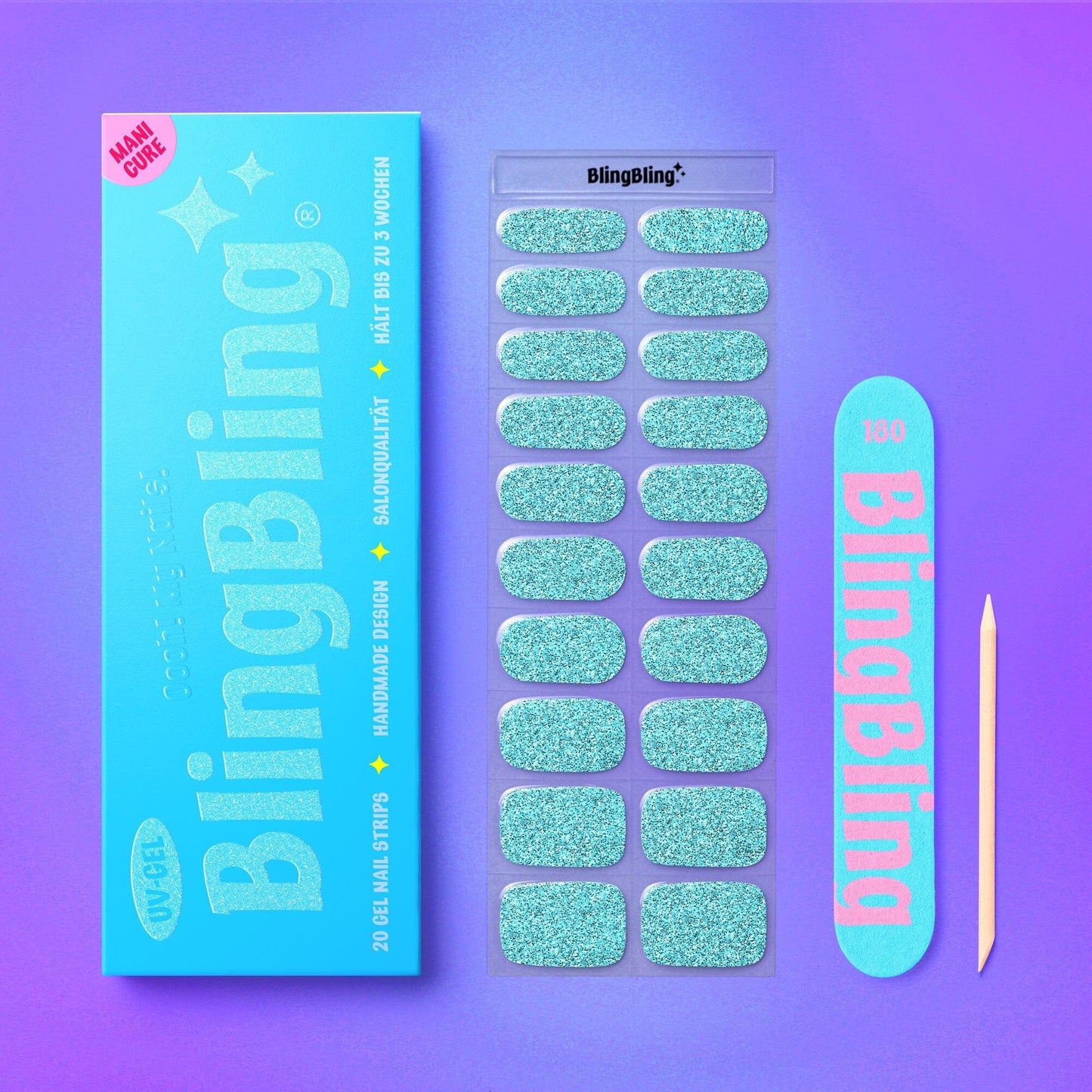 BlingBling® Manicure Gel Nail Strips ★ No.25 - Kendall - Manicure