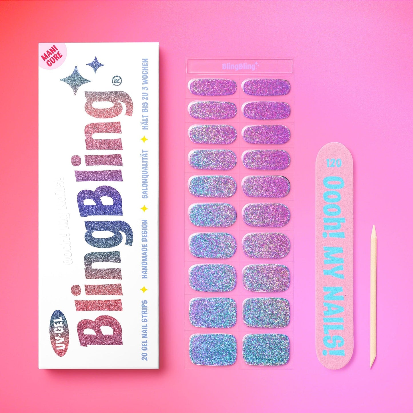 BlingBling® Manicure Gel Nail Strips ★ No.28 - Hailey - Manicure