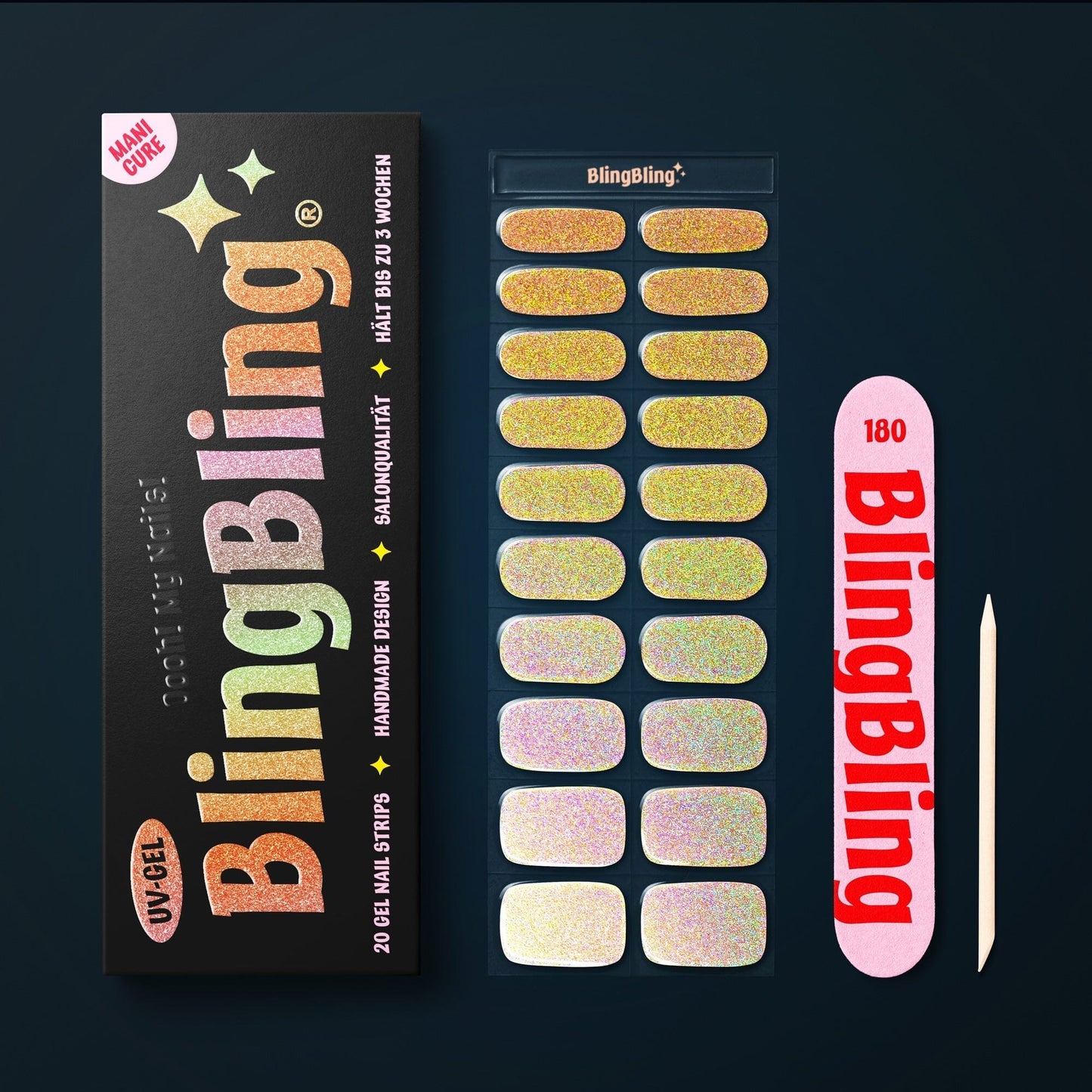 BlingBling® Manicure Gel Nail Strips ★ No.29 - Gisele - Manicure