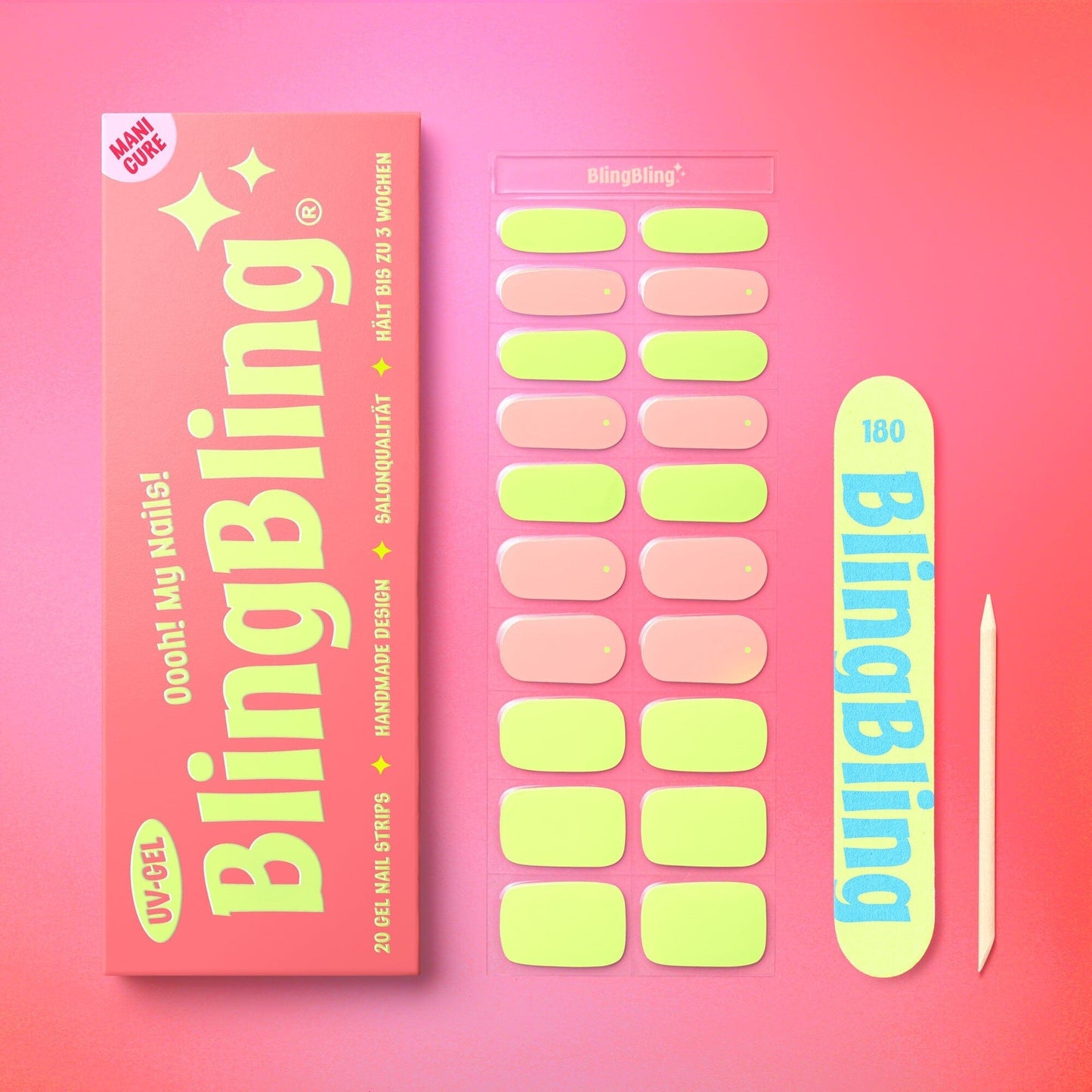 BlingBling® Manicure Gel Nail Strips ★ No.31 - Lily - Manicure