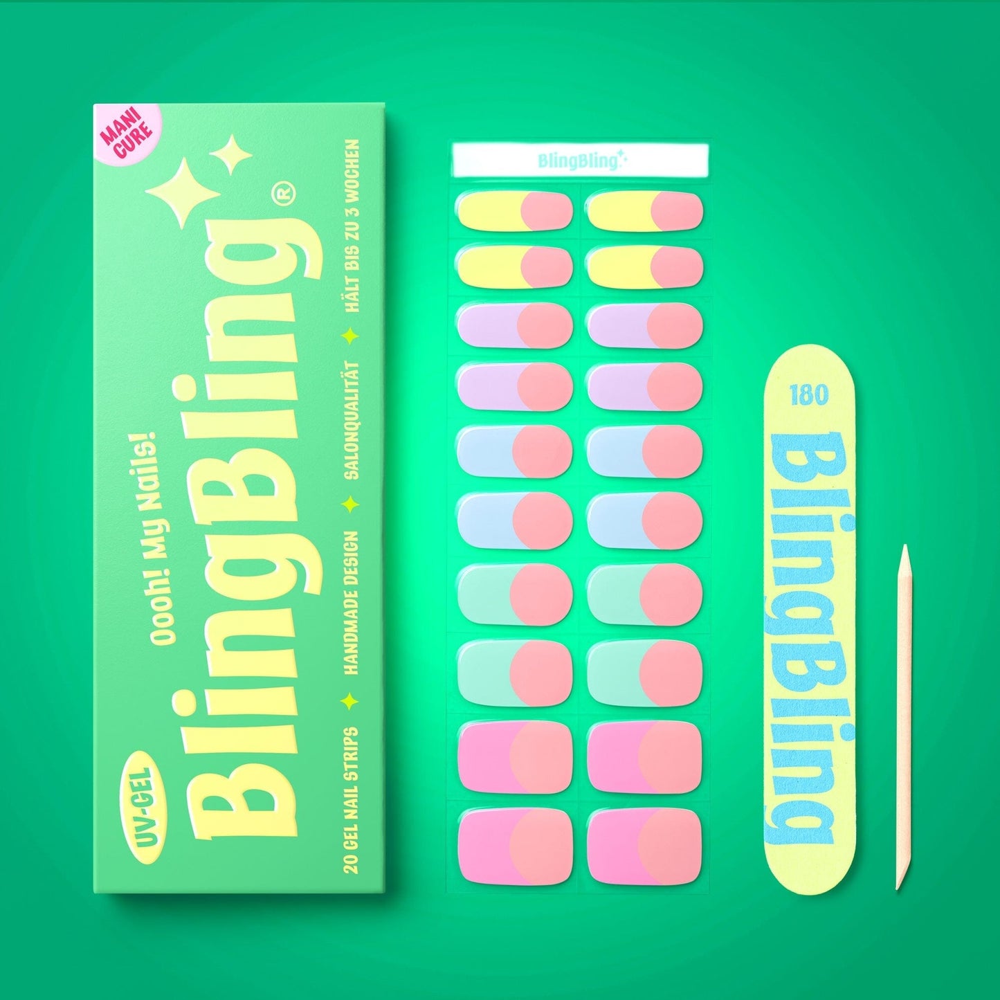 BlingBling® Manicure Gel Nail Strips ★ No.35 - Mia - Manicure