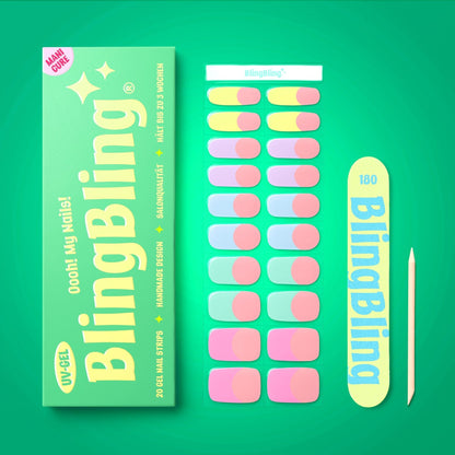 BlingBling® Manicure Gel Nail Strips ★ No.35 - Mia - Manicure