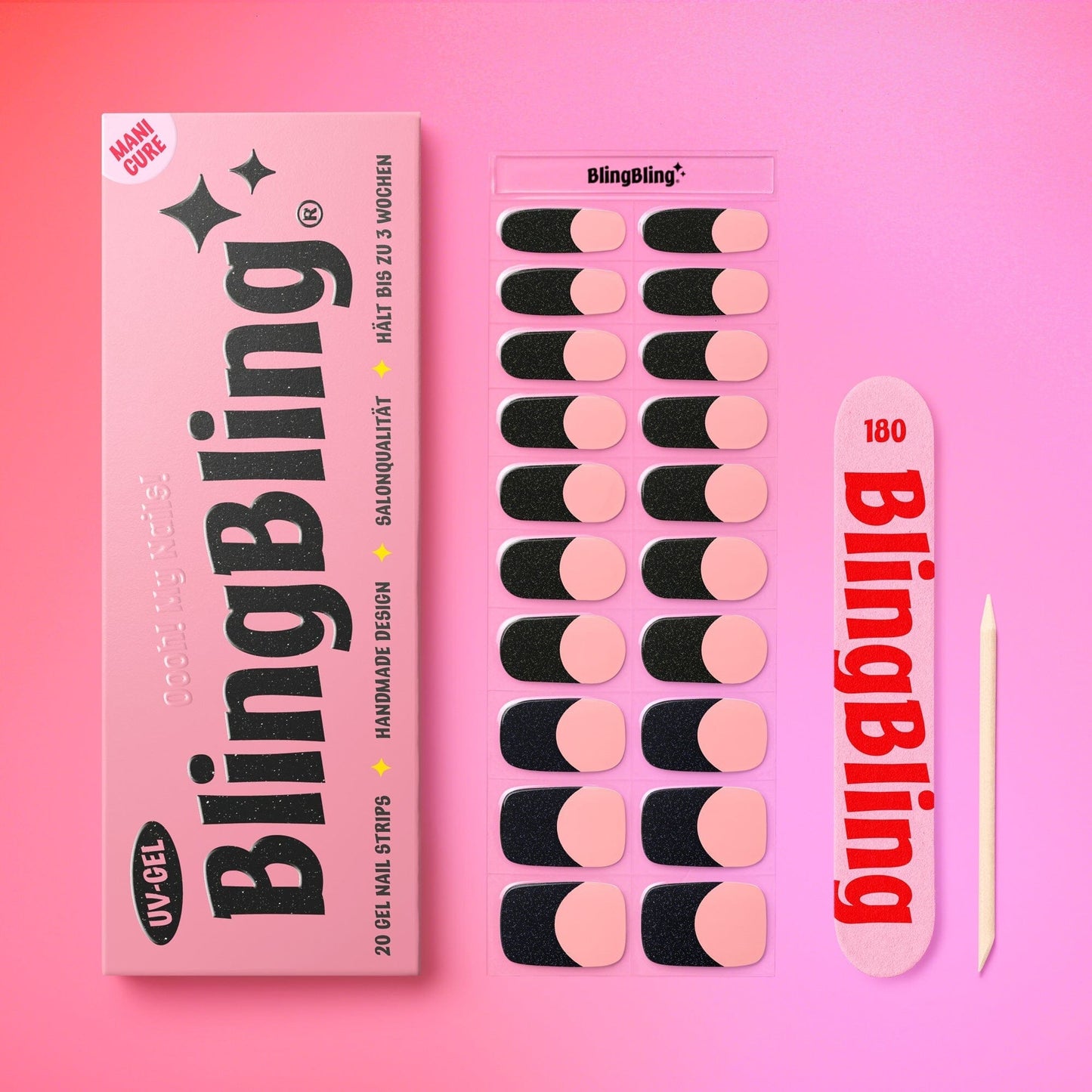 BlingBling® Manicure Gel Nail Strips ★ No.36 - Isabelle - Manicure