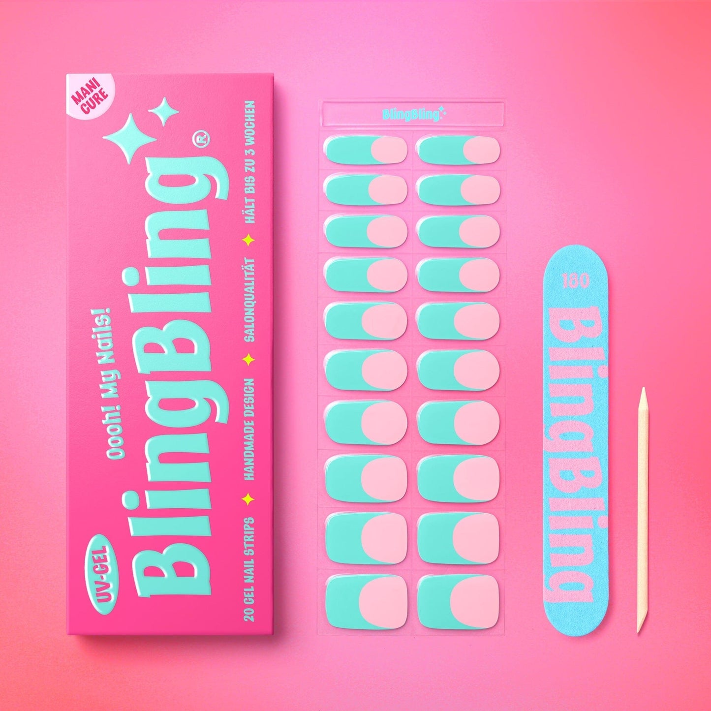 BlingBling® Manicure Gel Nail Strips ★ No.37 - Maria - Manicure