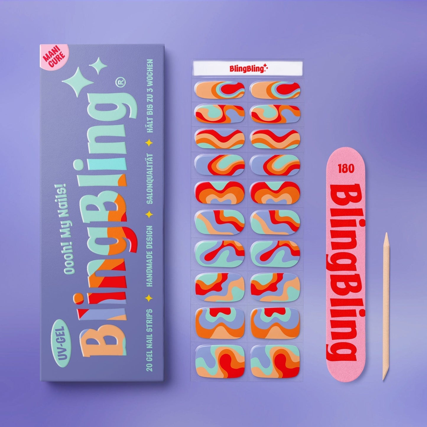 BlingBling® Manicure Gel Nail Strips ★ No.40 - Vivienne - Manicure