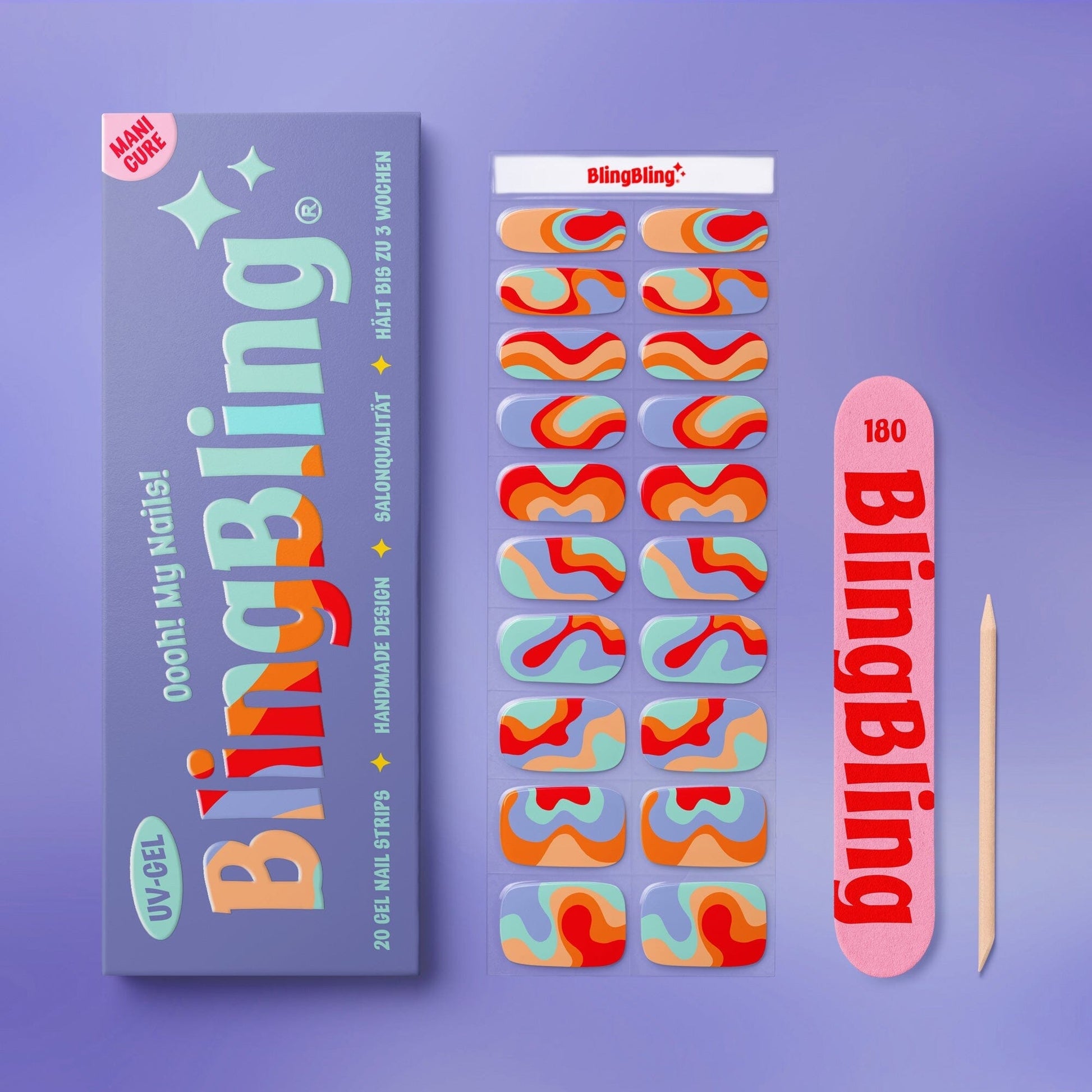 BlingBling® Manicure Gel Nail Strips ★ No.40 - Vivienne - Manicure
