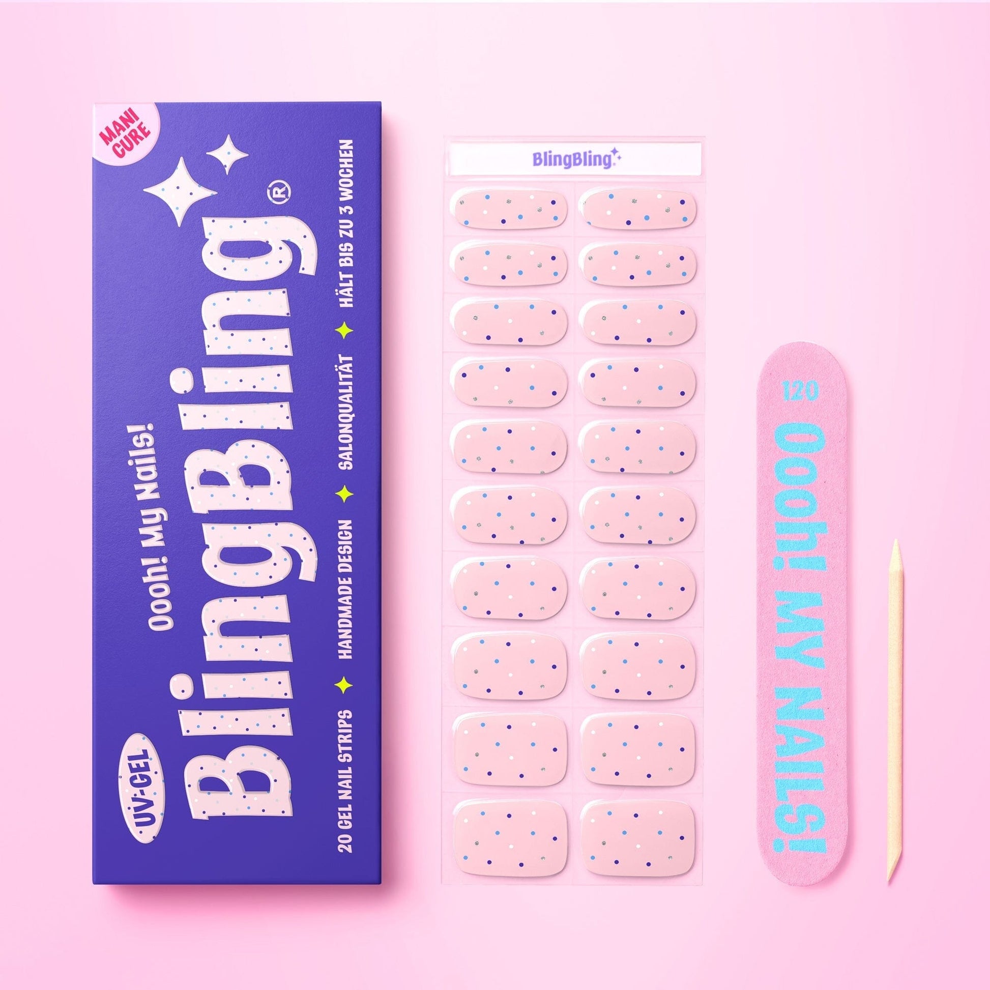 BlingBling® Manicure Gel Nail Strips ★ No.41 - Hanni - Manicure