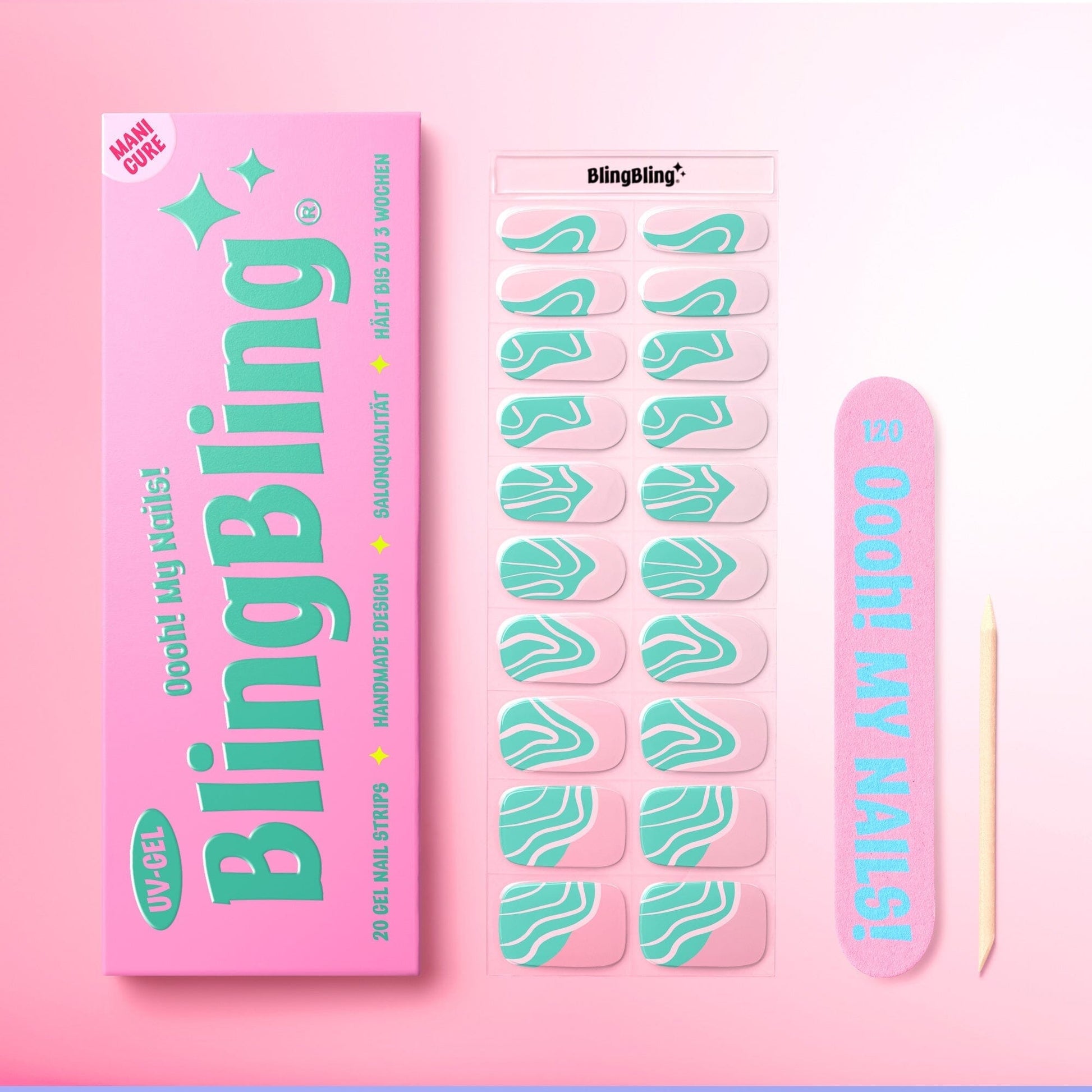 BlingBling® Manicure Gel Nail Strips ★ No.43 - Lucy - Manicure