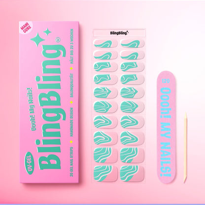 BlingBling® Manicure Gel Nail Strips ★ No.43 - Lucy - Manicure