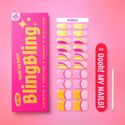 BlingBling® Manicure Gel Nail Strips ★ No.45 - Penelope - Manicure