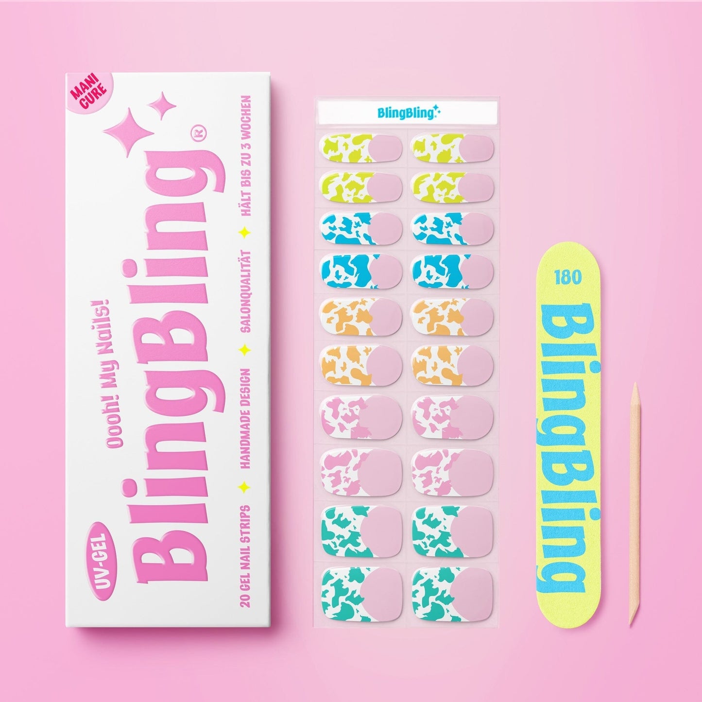 BlingBling® Manicure Gel Nail Strips ★ No.48 - Wilma - Manicure