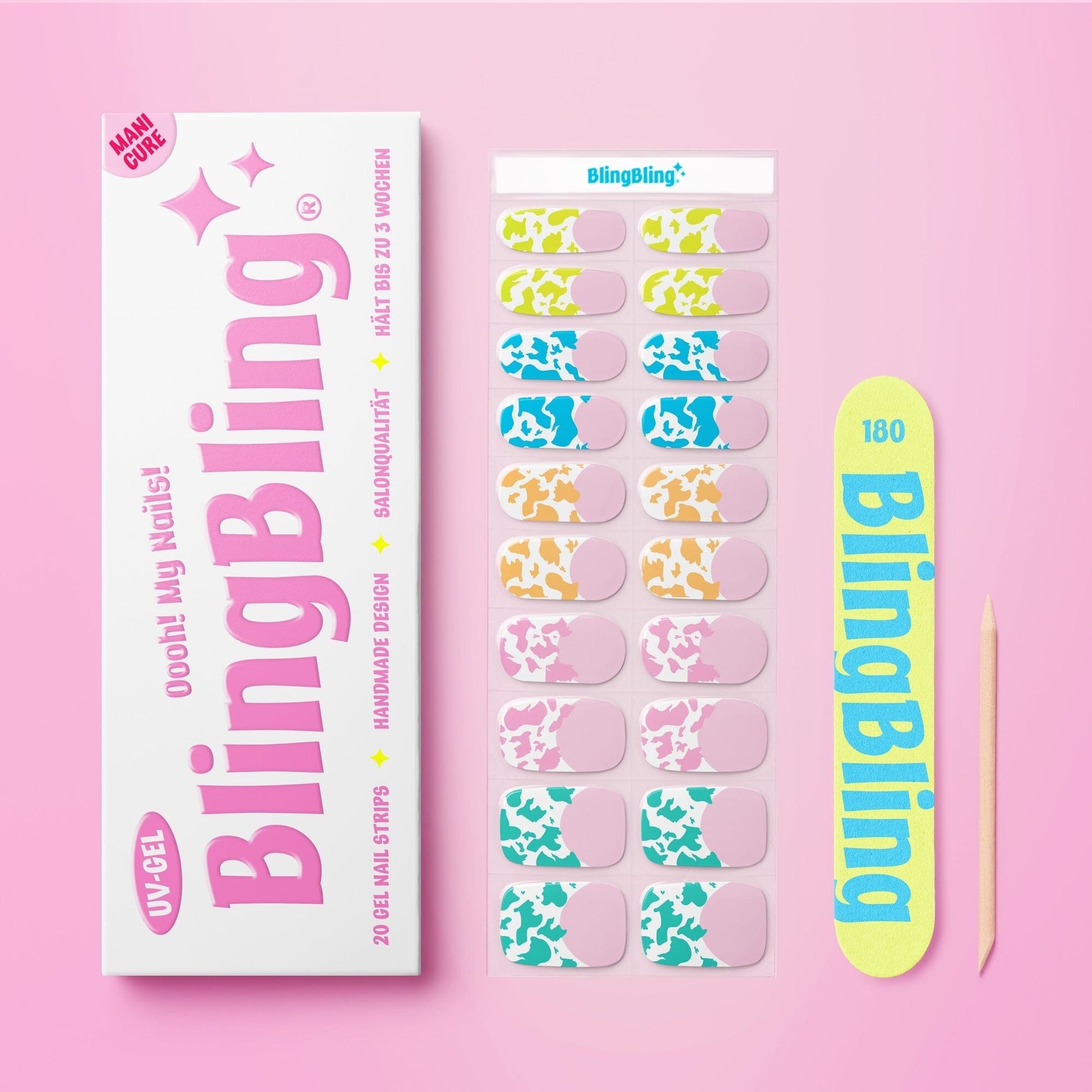 BlingBling® Manicure Gel Nail Strips ★ No.48 - Wilma - Manicure