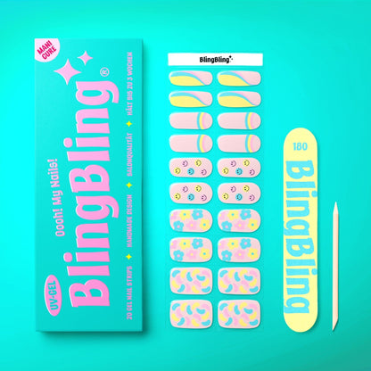 BlingBling® Manicure Gel Nail Strips ★ No.49 - Kelly - Manicure