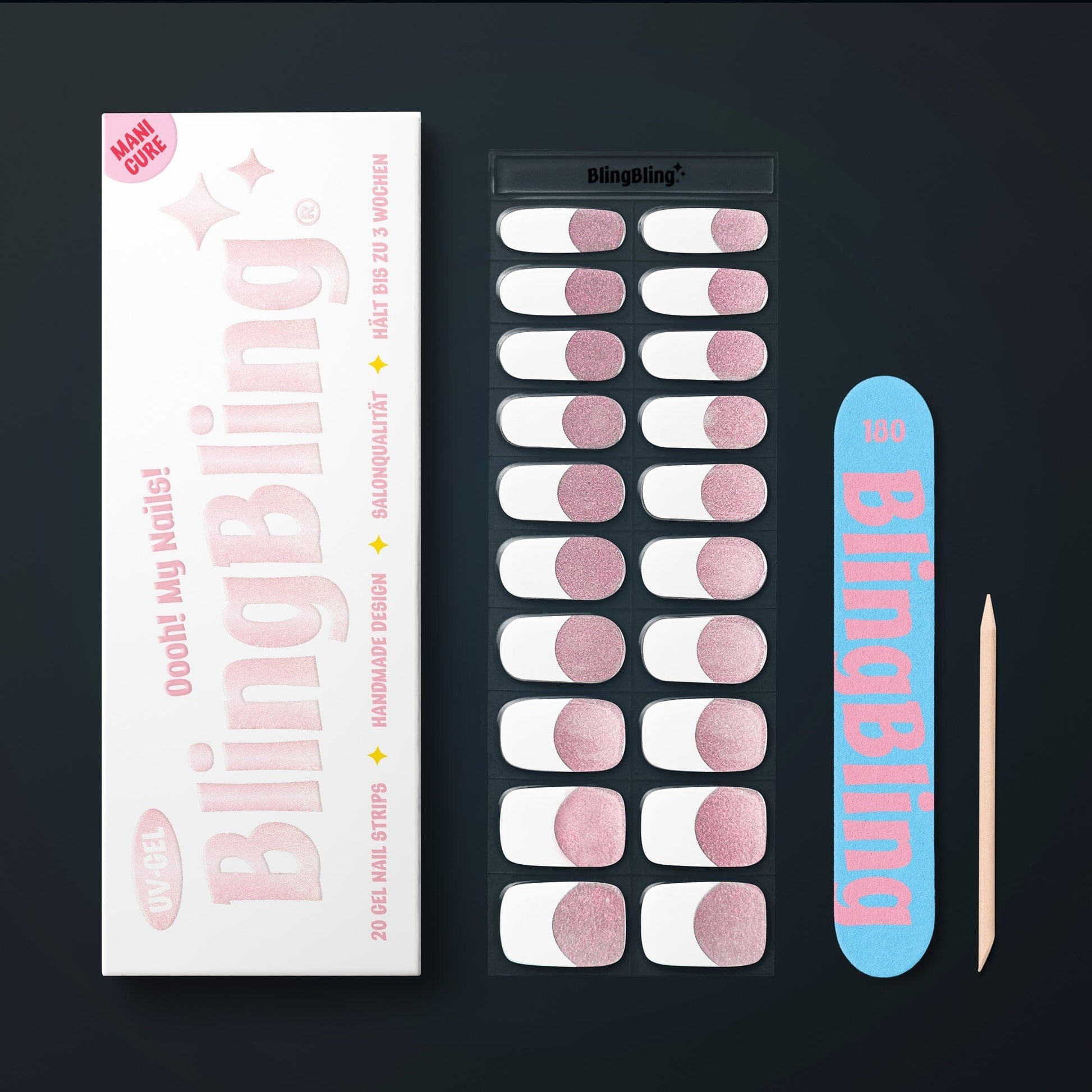 BlingBling® Manicure Gel Nail Strips ★ No.50 - Helena - Manicure