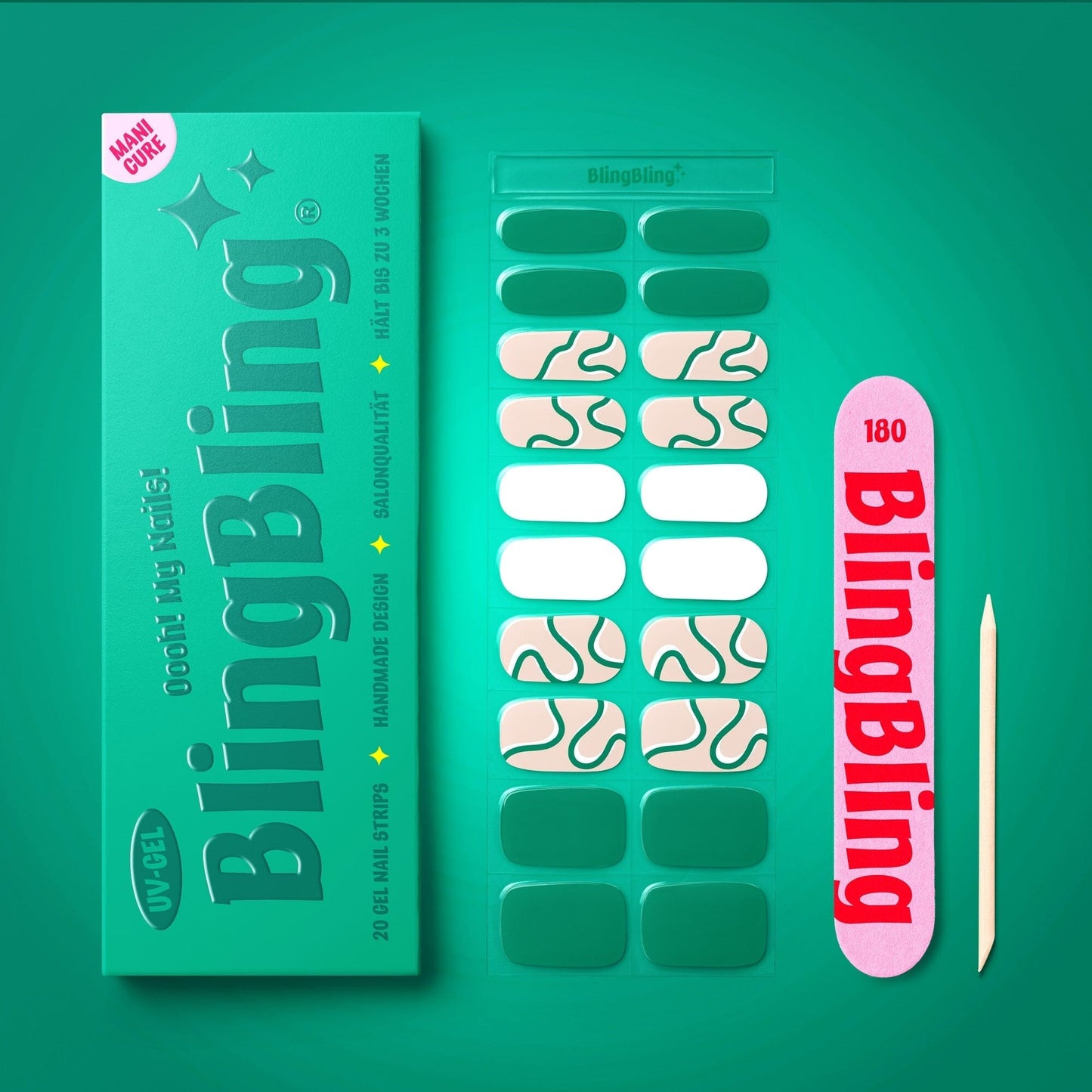 BlingBling® Manicure Gel Nail Strips ★ No.53 - Eva - Manicure
