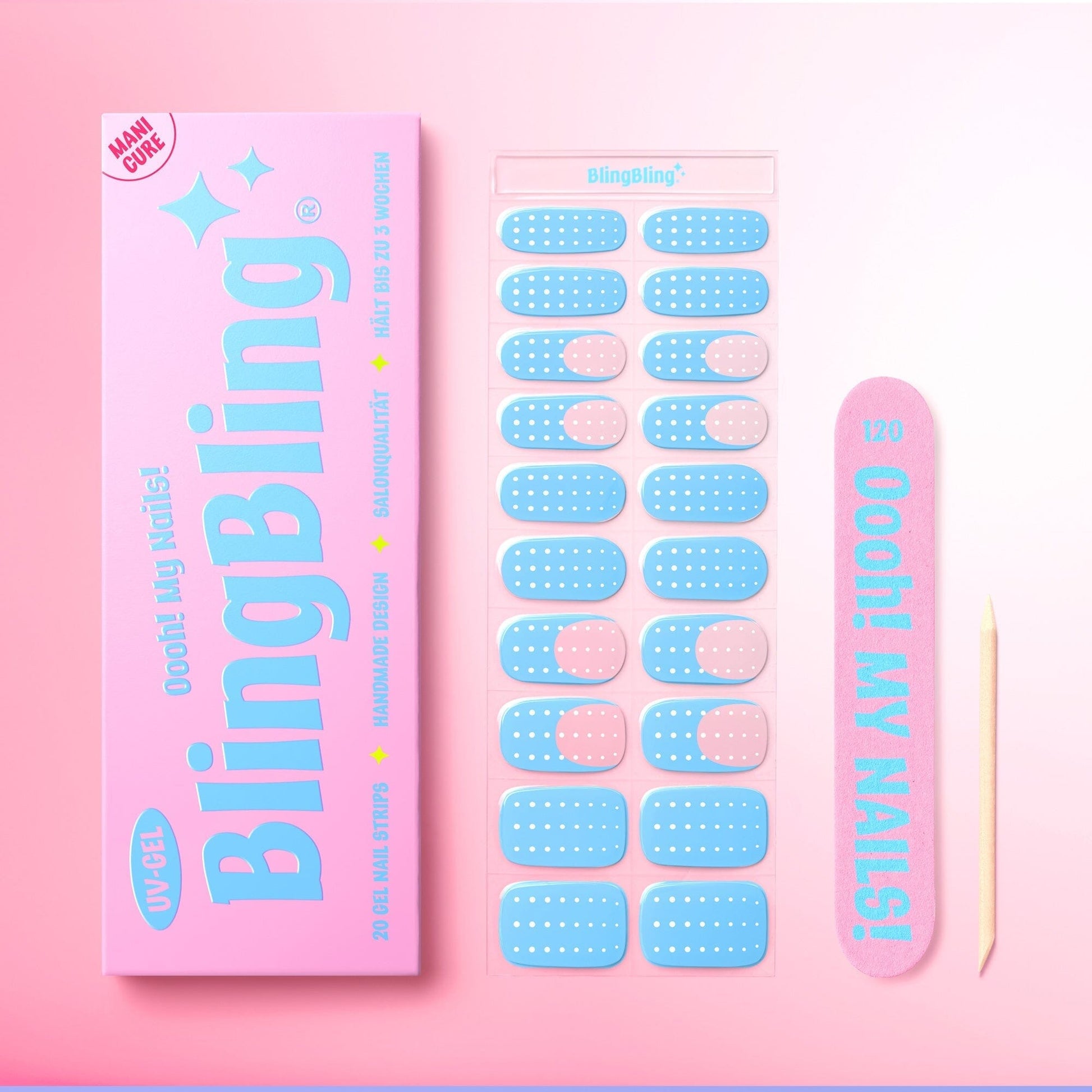BlingBling® Manicure Gel Nail Strips ★ No.62 - Emma - Manicure