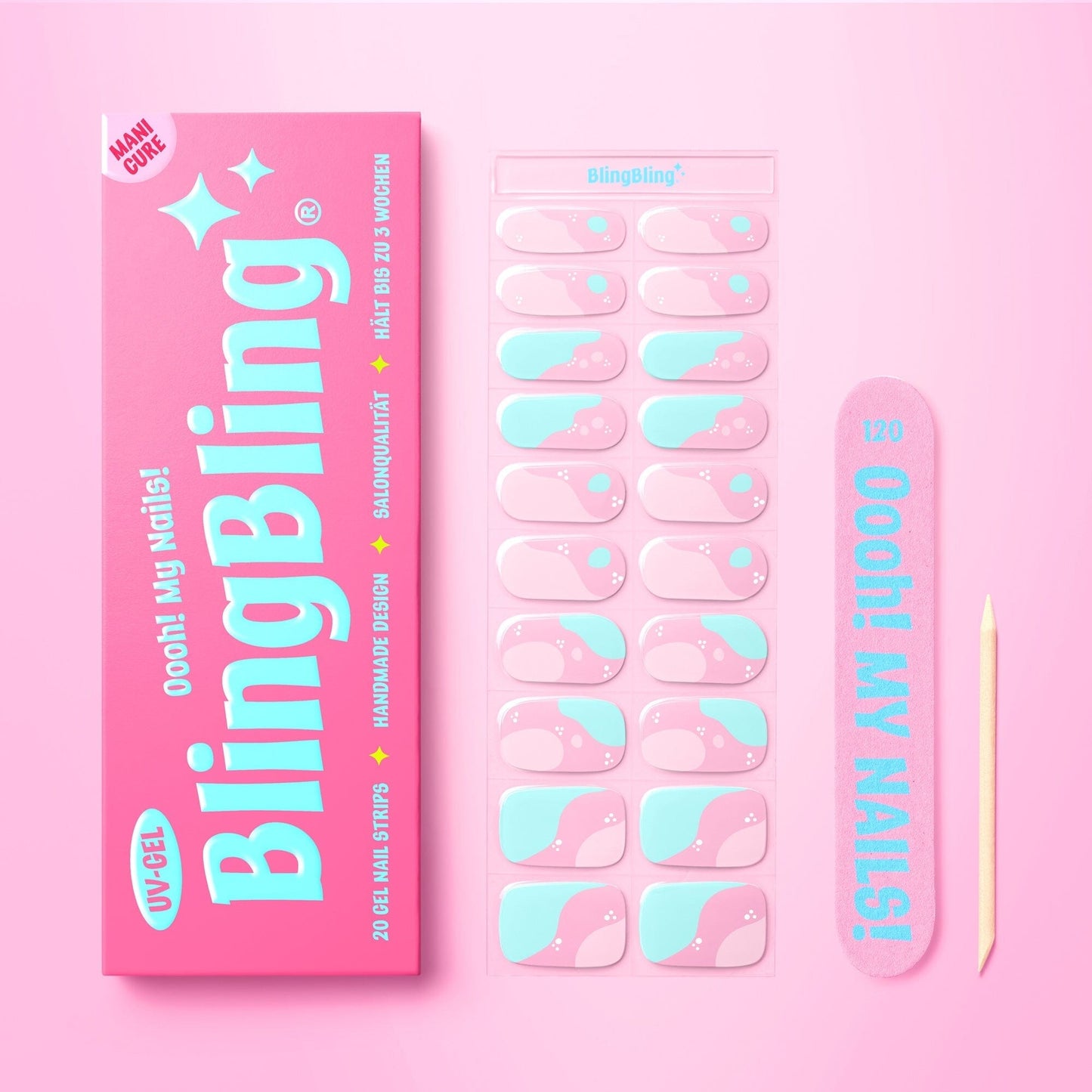 BlingBling® Manicure Gel Nail Strips ★ No.63 - Julia - Manicure