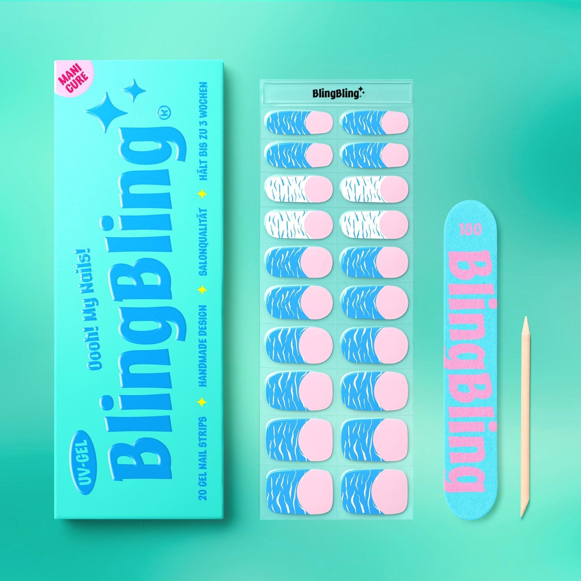 BlingBling® Manicure Gel Nail Strips ★ No.66 - Arielle - Manicure