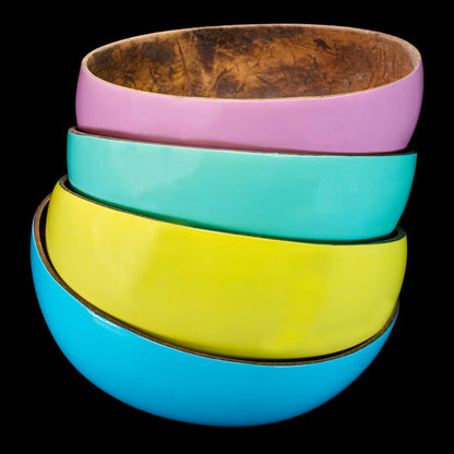 Blumenmaedchen ABLAGE Kokosnuss Bowl Himmelblau