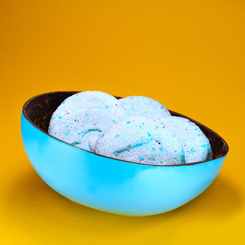 Blumenmaedchen ABLAGE Kokosnuss Bowl Himmelblau
