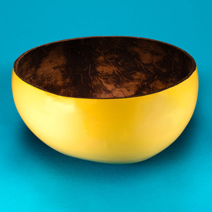 Blumenmaedchen ABLAGE Kokosnuss Bowl Sonnengelb
