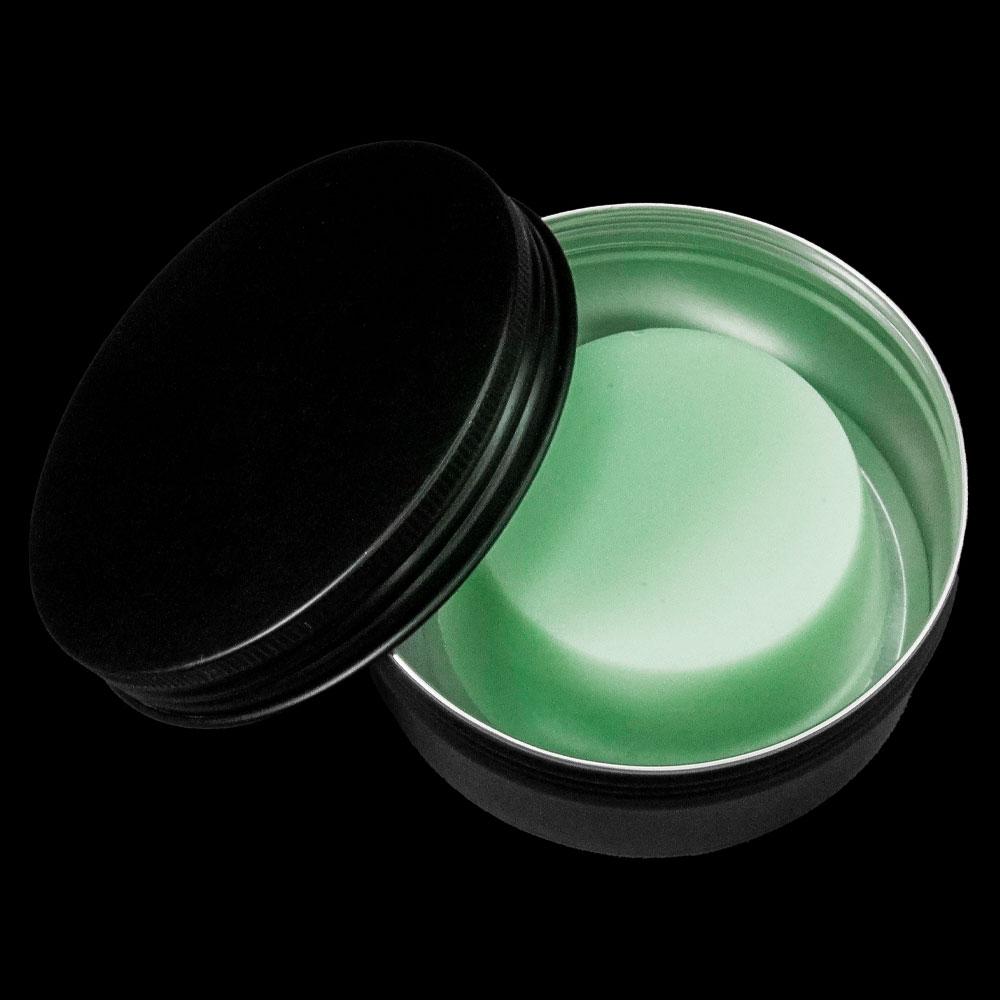 Blumenmaedchen DOSE FÜR SHAMPOO BARS GROSSES RUNDES DÖSCHEN SCHWARZ