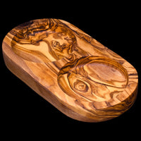 Olivenholz oval für Bars